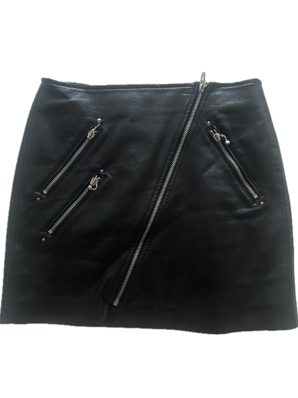Blank NYC Vegan Leather Mini Skirt Size 26